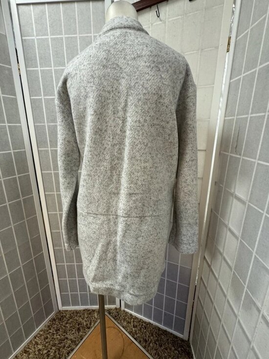 Express,Woman,Fall Coat,Gray,Sz S,Long Sleeve,Midi, Pockets.! - Picture 4 of 12